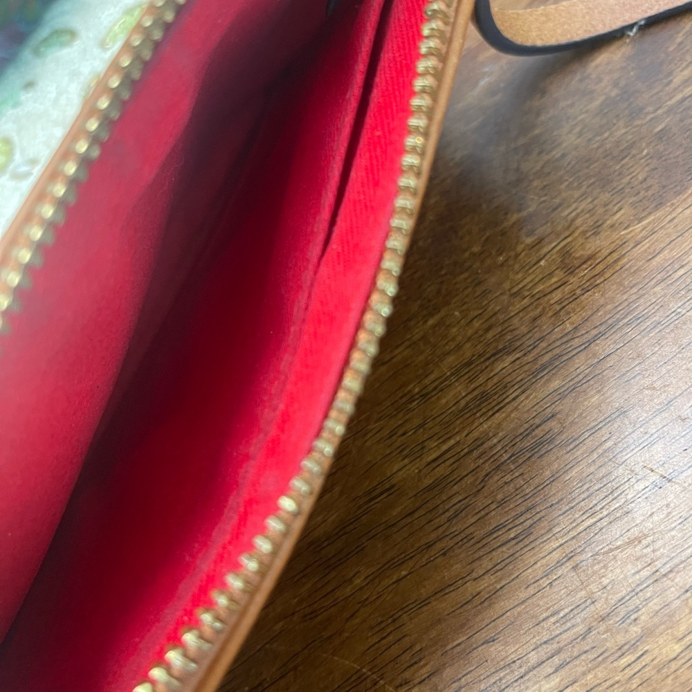 Dooney & Bourke Python Pattern Clutch - Olive And… - image 3